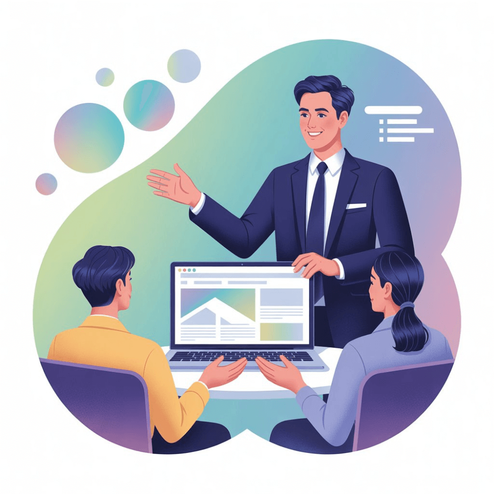 About Us page image showing HSNtotheworld helping businesses with website design and online growth strategy